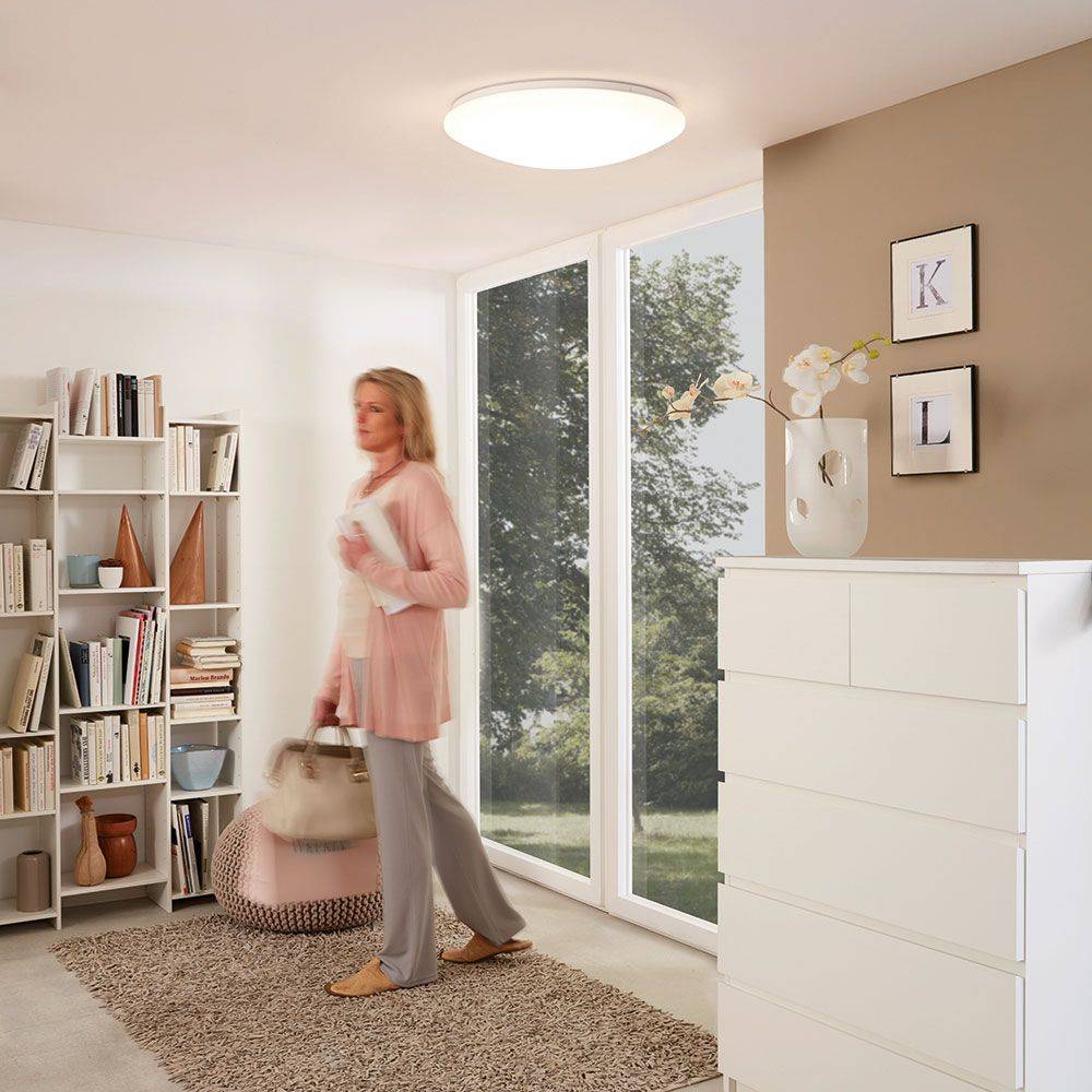 S.Luce LED Deckenleuchte Giron Ø 100cm + Fernbedienung Weiß Saisonale Angebote