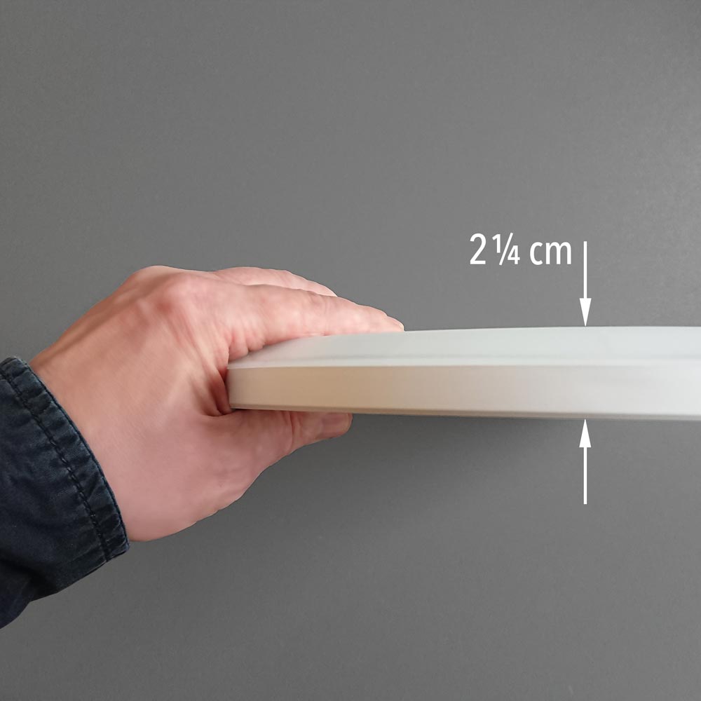 S.Luce LED Deckenleuchte Board 29 4000K Dimmbar per Schalter Weiß Räumungsverkauf