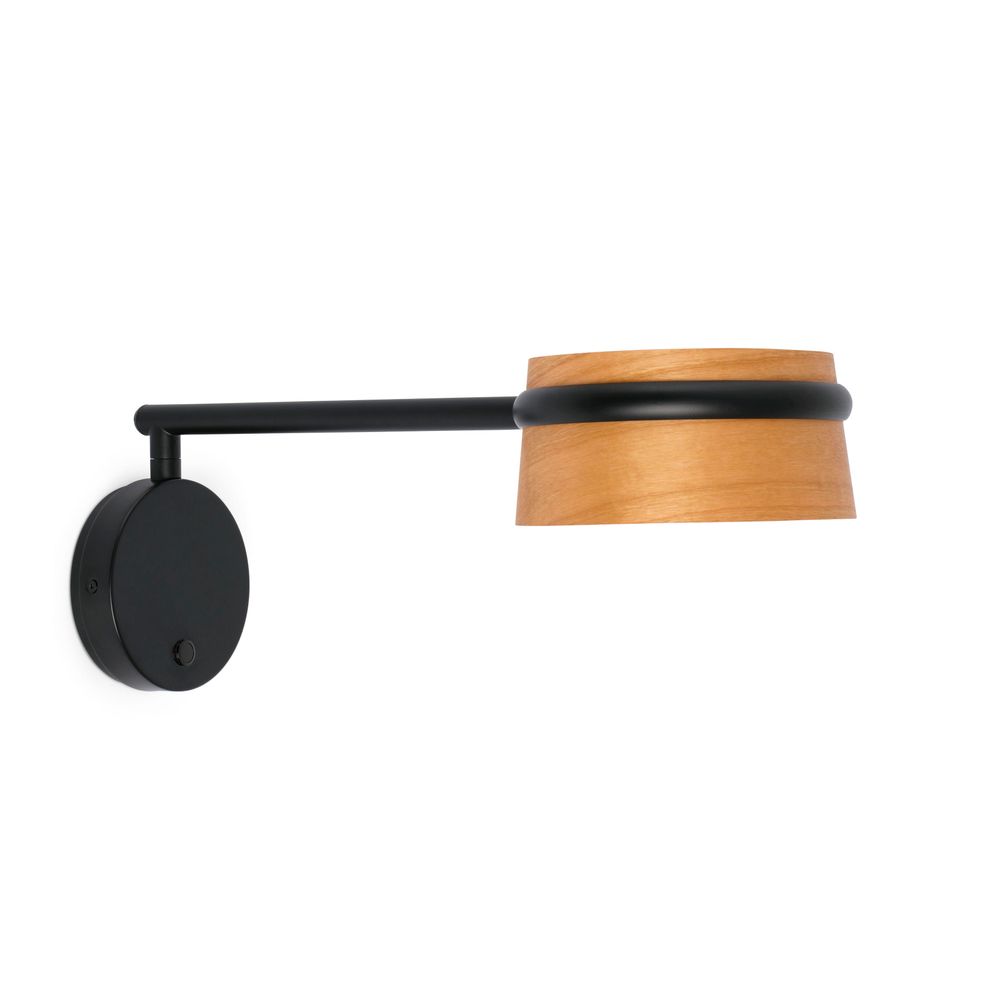 S.Luce Dimmbare LED Lese-Wandleuchte LOOP Schwarz, Braun Riesige Ersparnisse