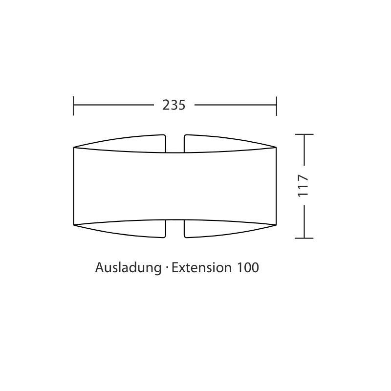 S.Luce Holtkötter LED-Wandlampe VOILÀ Fumé matt Dimmbar 800lm 2700K VIP-Rabatte