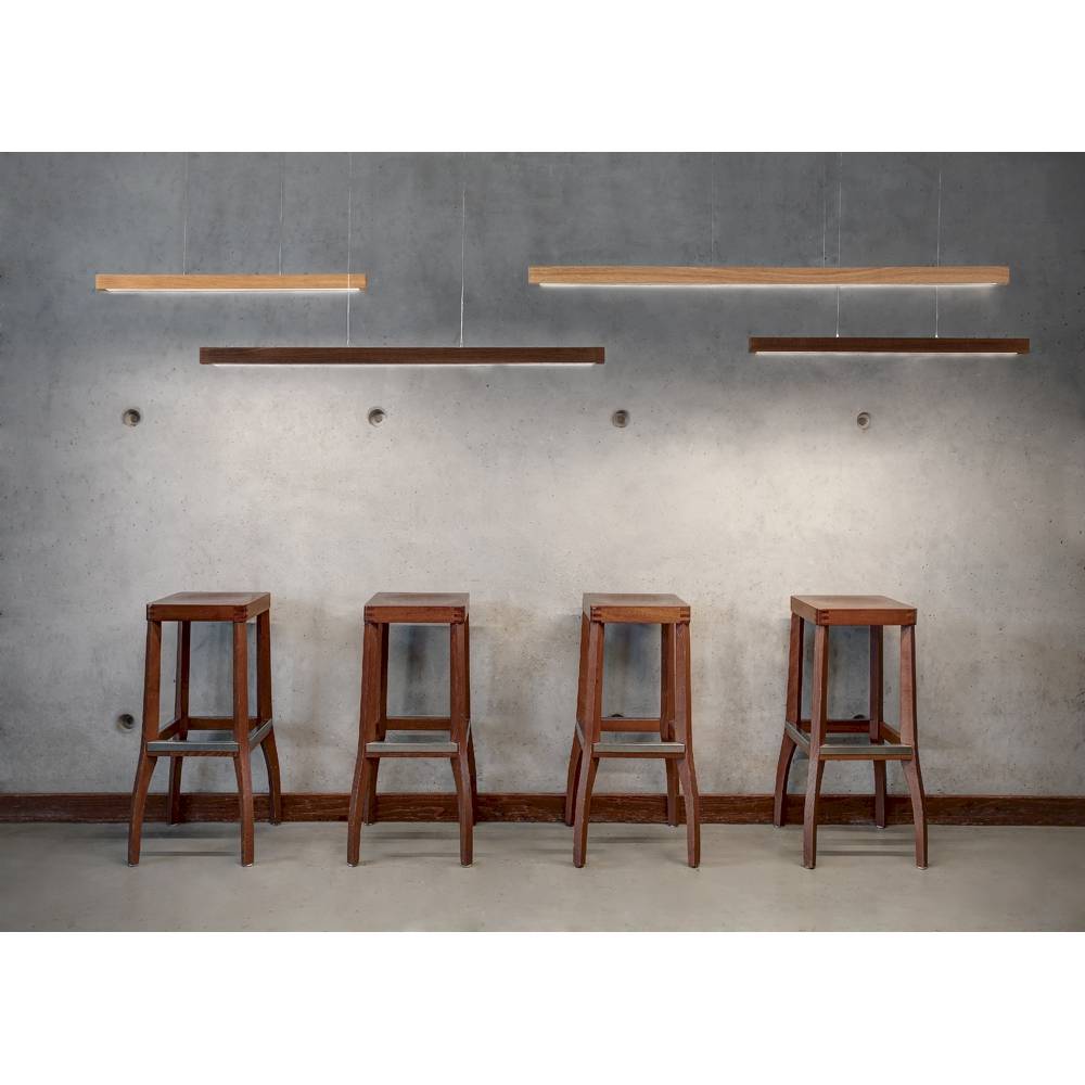 S.Luce LED Pendelleuchte Smal Touch-Dimmer 3220lm Eiche-Geölt Tiefpreis