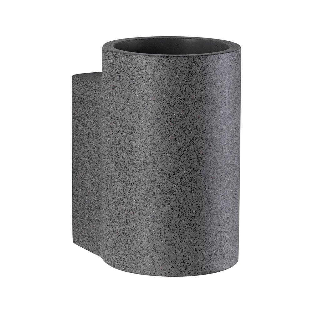 S.Luce Beton LED Außenwandleuchte Concrea Sandig-Schwarz IP65 Begrenzte Freigabe