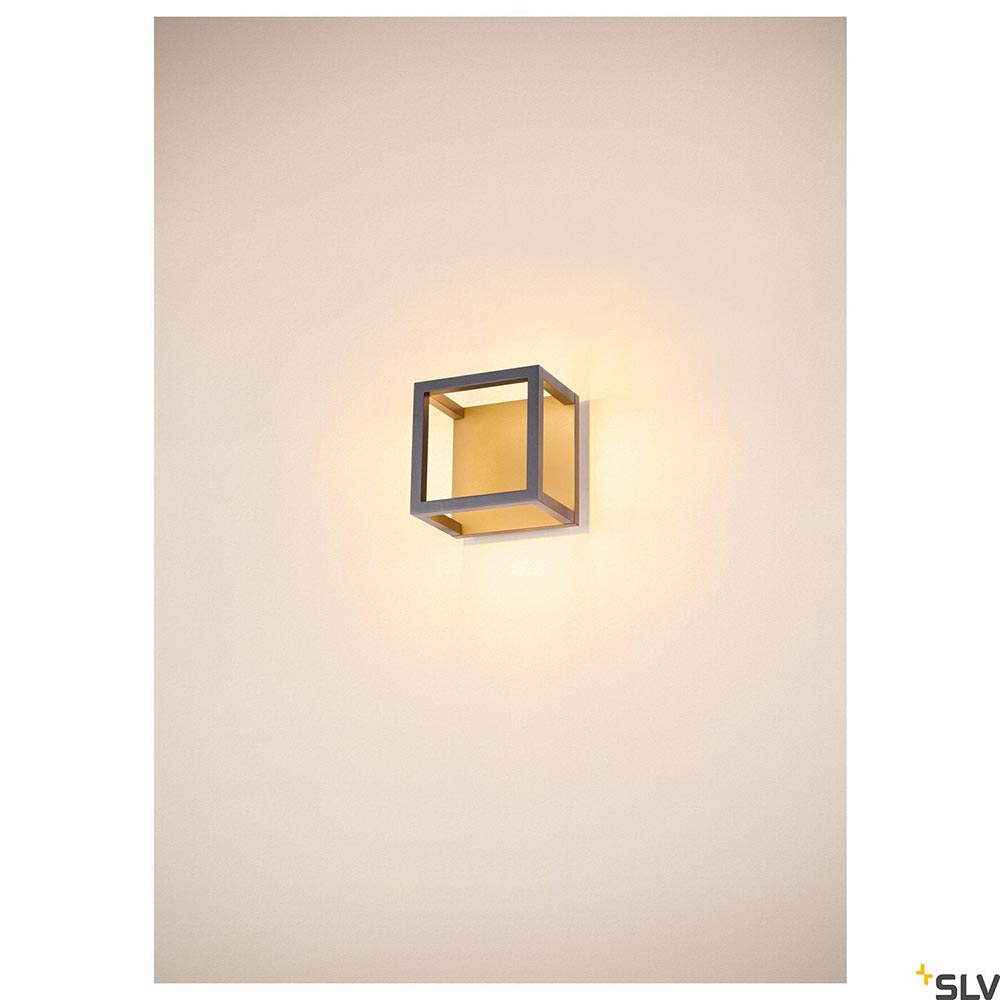 S.Luce SLV Quadrulo XS LED Outdoor Deckenaufbauleuchte Anthrazit Letzte 3 Tage