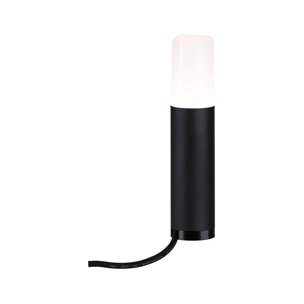 S.Luce Plug & Shine LED Pollerleuchte Flarea Metall Schwarz IP65 Letzte 2 Tage