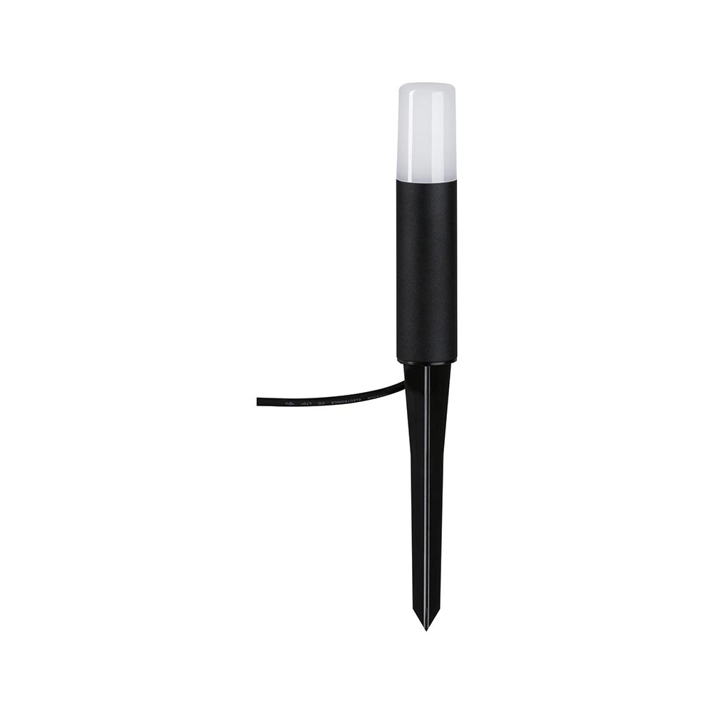 S.Luce Plug & Shine LED Pollerleuchte Flarea Metall Schwarz IP65 Letzte 2 Tage