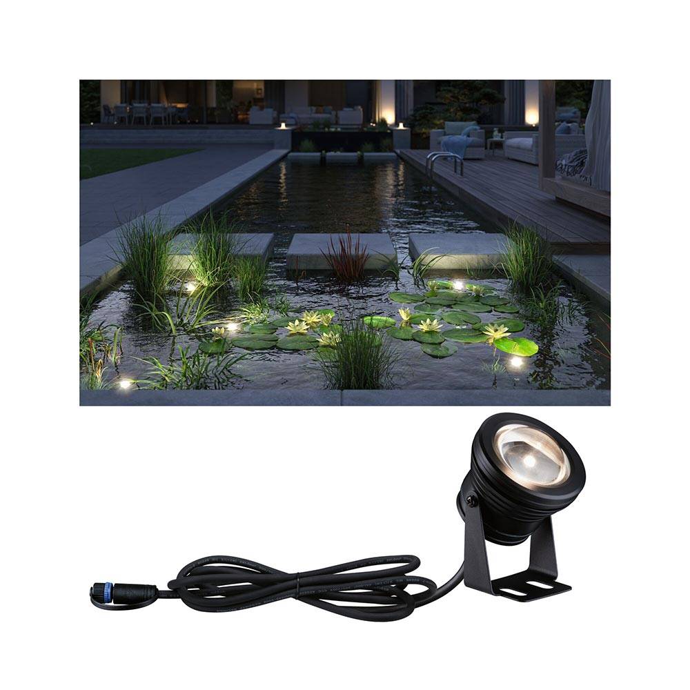 S.Luce Plug & Shine LED Spot Teichleuchte IP68 Schwarz Zeitbegrenzte Promotion