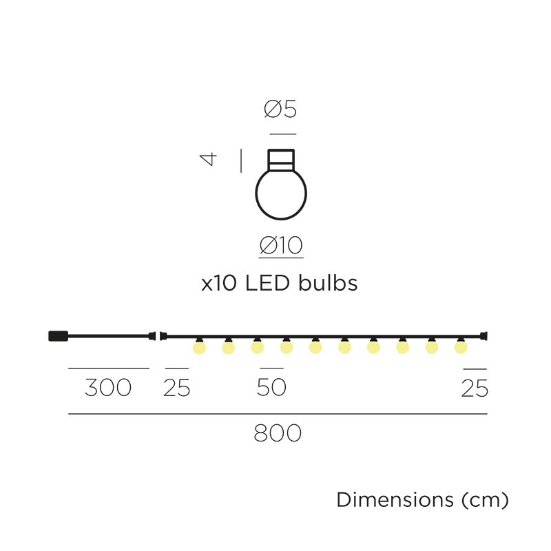 S.Luce Bruna Solar LED Girlande 8m IP44 Bis zu 55% Rabatt