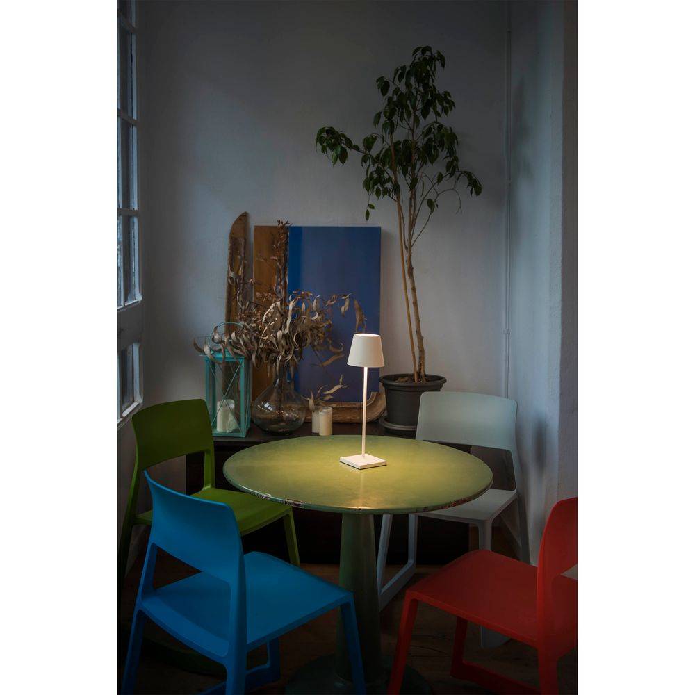 S.Luce LED Akku-Außentischlampe TOC IP54 Weiß Discount Store für neue Produkte