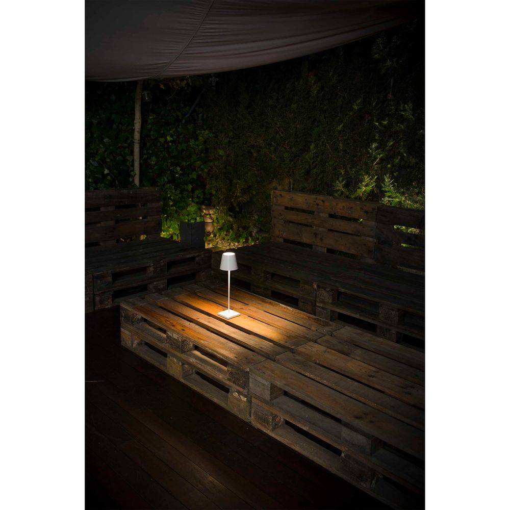 S.Luce LED Akku-Außentischlampe TOC IP54 Weiß Discount Store für neue Produkte