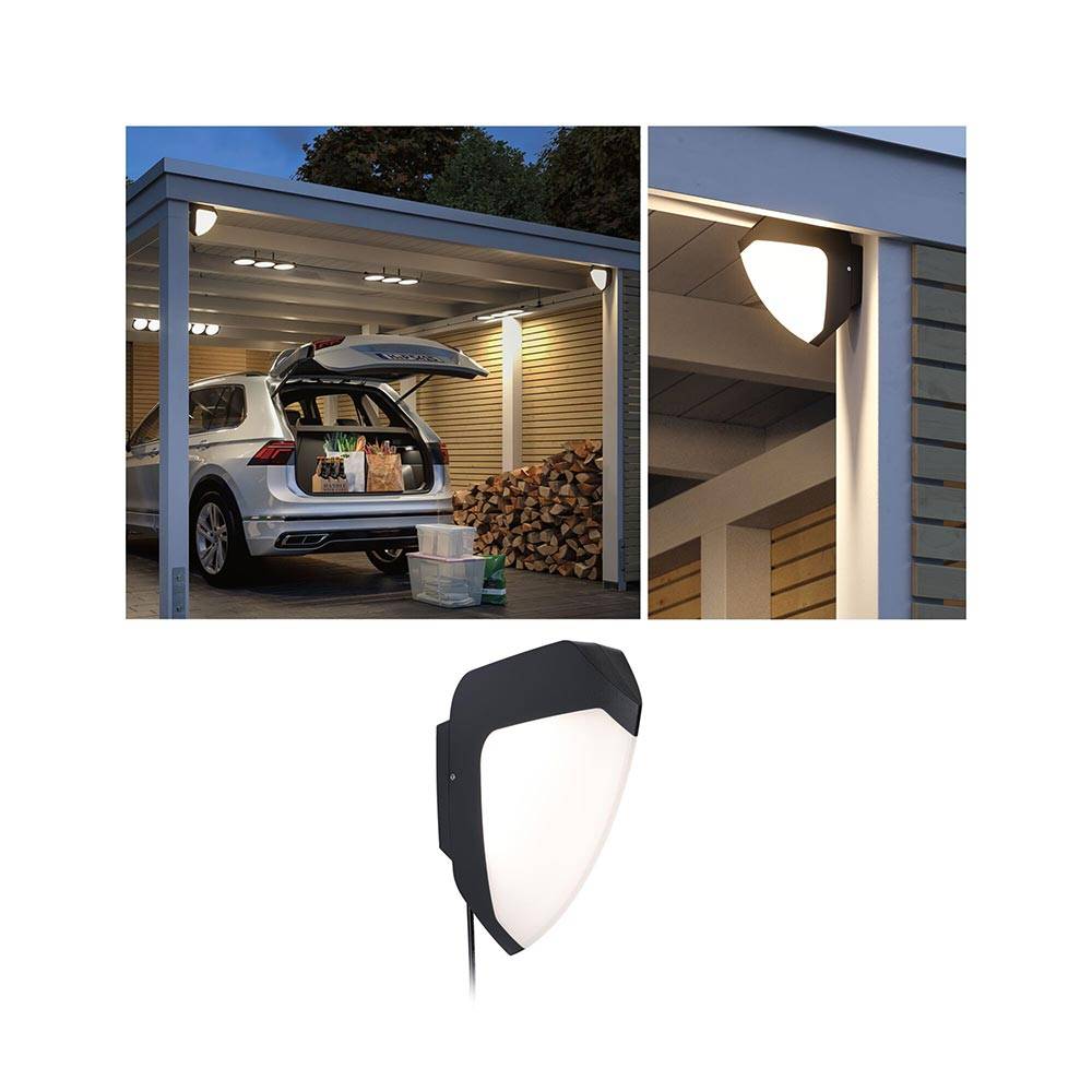 S.Luce Park + Light LED Außenwandleuchte Ikosea Anthrazit Riesige Rabatte