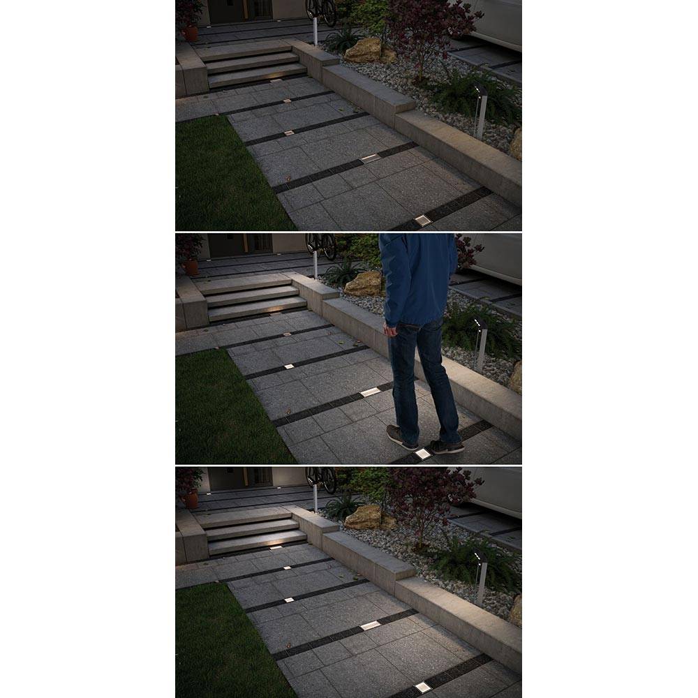 S.Luce LED Bodeneinbauleuchte Brick mit Bewegungsmelder IP67 50% Rabatt mit kostenlosem Versand
