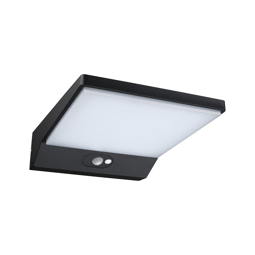 S.Luce Solar LED Außenwandlampe Ronas Bewegungsmelder Grau Online