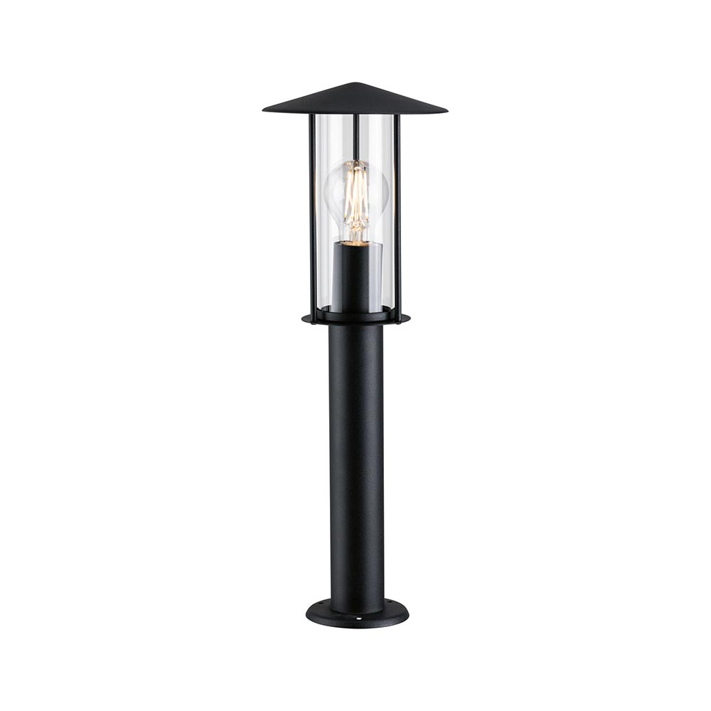 S.Luce Pollerleuchte Classic Dunkelgrau Metall Glas im Angebot