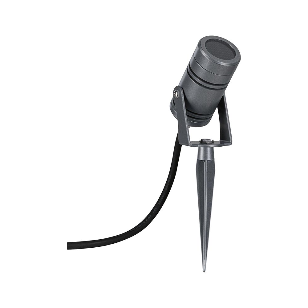 S.Luce LED Gartenstrahler Radon Grau Metall IP65 Versandkostenfrei