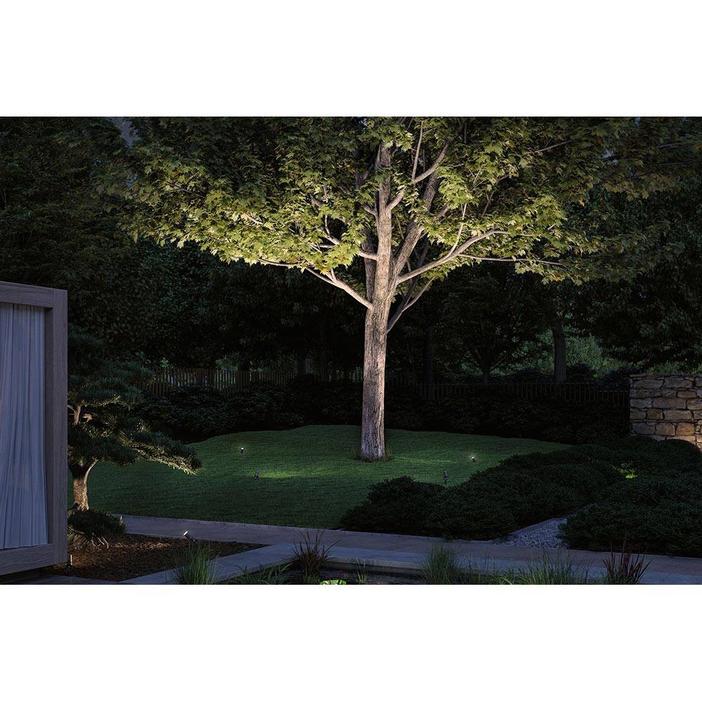 S.Luce LED Gartenstrahler Radon Grau Metall IP65 Versandkostenfrei