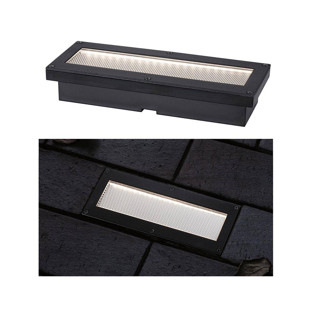 S.Luce Solar LED Bodeneinbauleuchte Domenic Schwarz IP67 Exklusivangebot