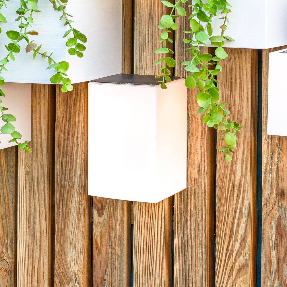 S.Luce Wally LED Quader-Wandlampe Solar Preisnachlass