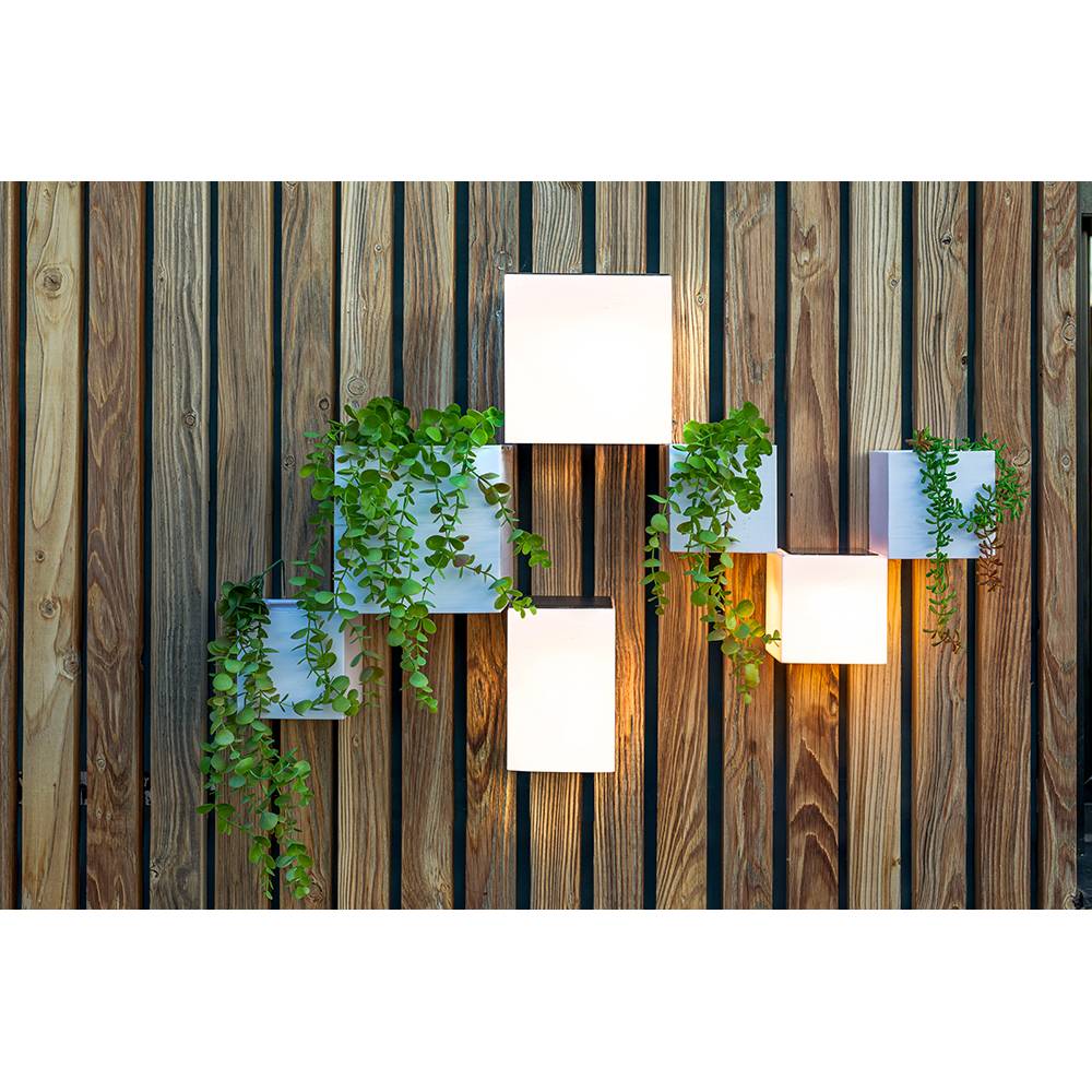 S.Luce Wally LED Quader-Wandlampe Solar Preisnachlass