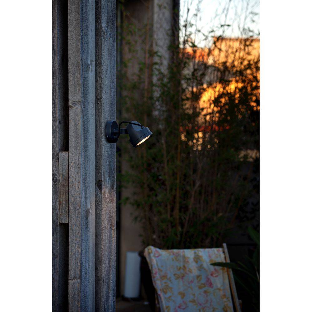 S.Luce LED Außenwandspot ALFA 3000K IP65 Dunkelgrau Valentinstagsangebot