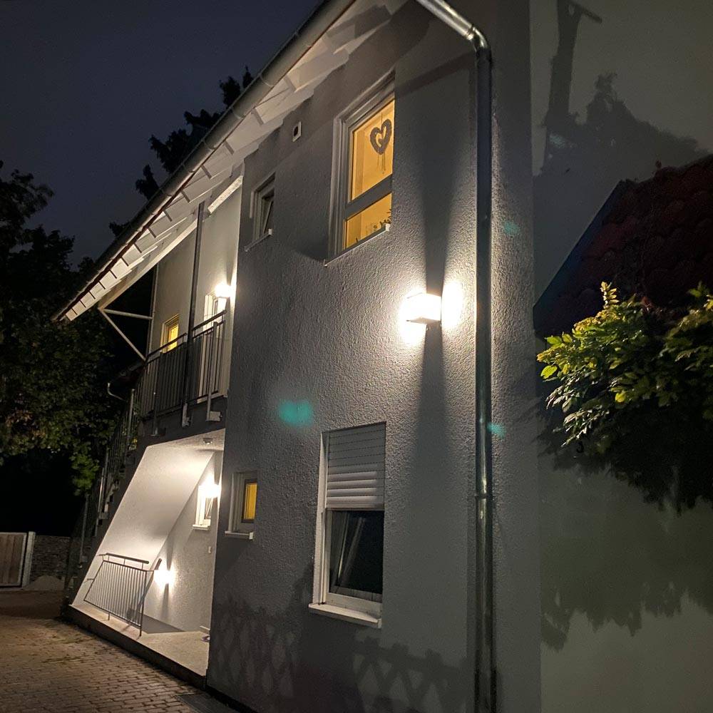 S.Luce Außenwandleuchte KUBICK IP44 Grau Jubiläumsangebot
