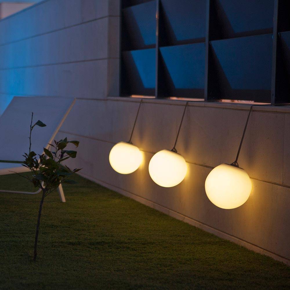 S.Luce Akku LED-Hängeleuchte in Kugelform Norai mit Fernbedienung Bestseller