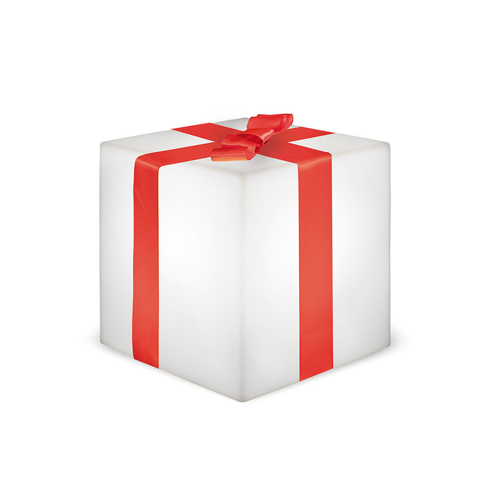 S.Luce LED Weihnachtswürfel Gifty Akku + Solar IP65 Outlet