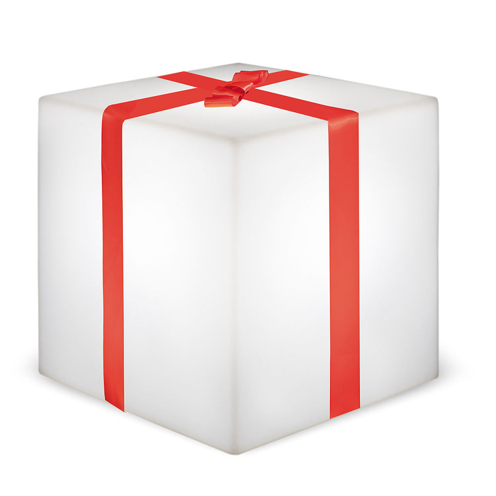 S.Luce LED Weihnachtswürfel Gifty Akku + Solar IP65 Outlet