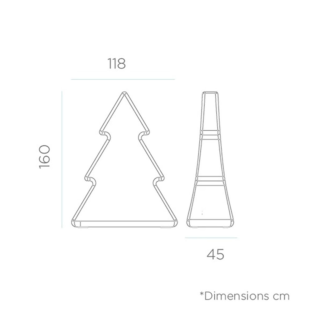 S.Luce XXL LED Weihnachtsbaum Pinus 160cm IP65 Auslauf