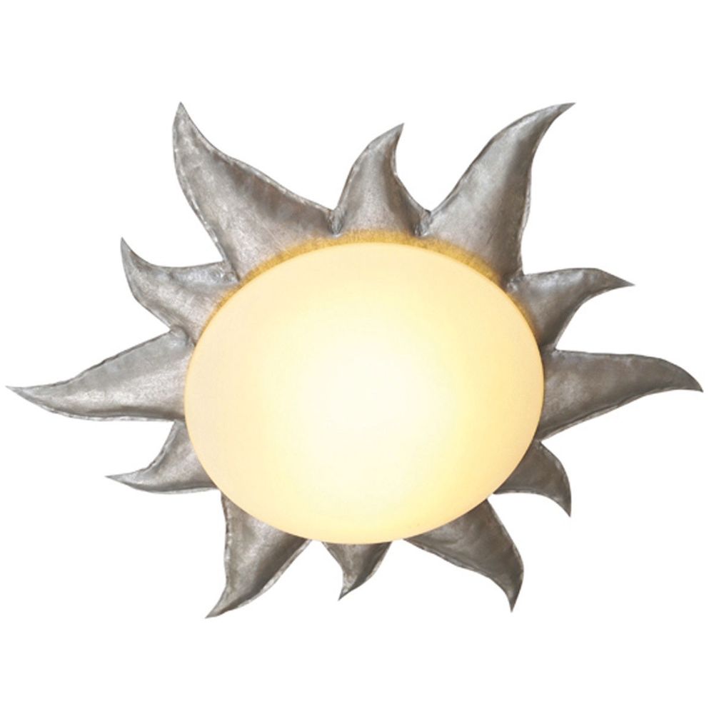 S.Luce Deckenleuchte 2-flammig Sole Argento Eisen Silber Black Friday