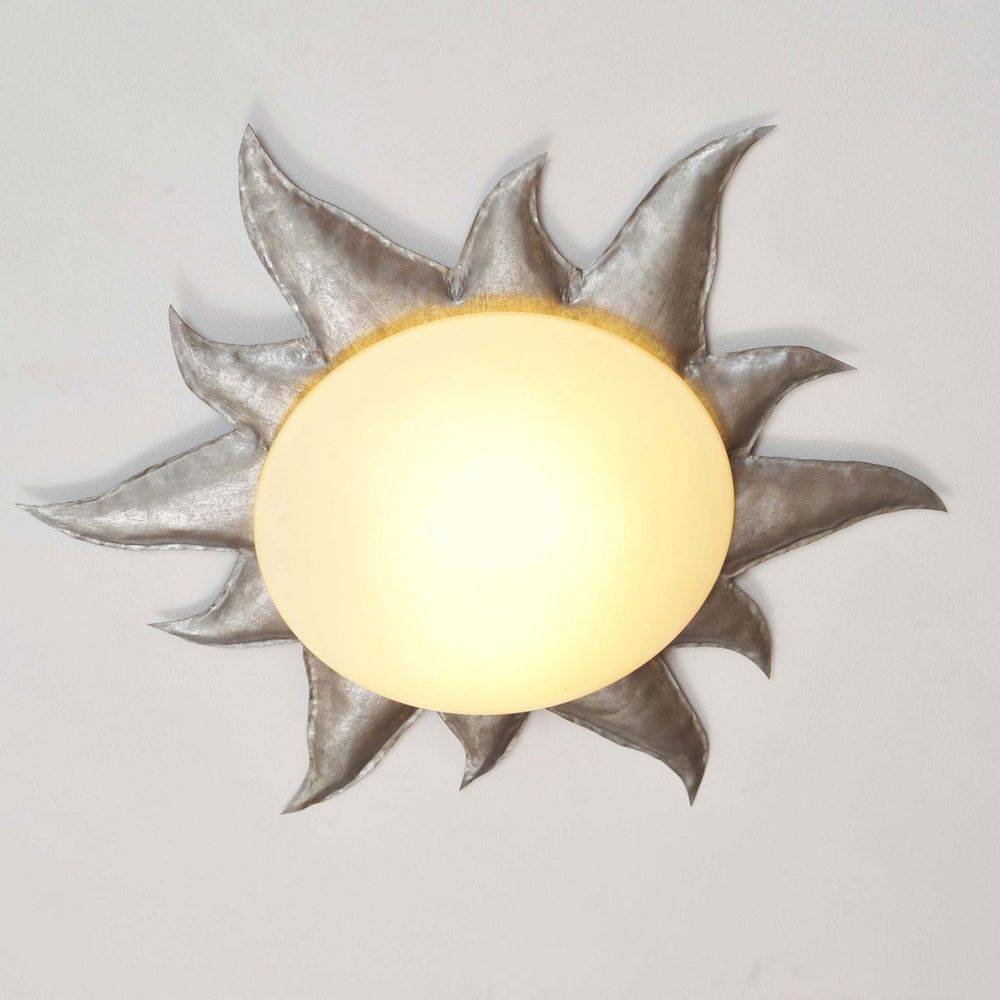 S.Luce Deckenleuchte 2-flammig Sole Argento Eisen Silber Black Friday