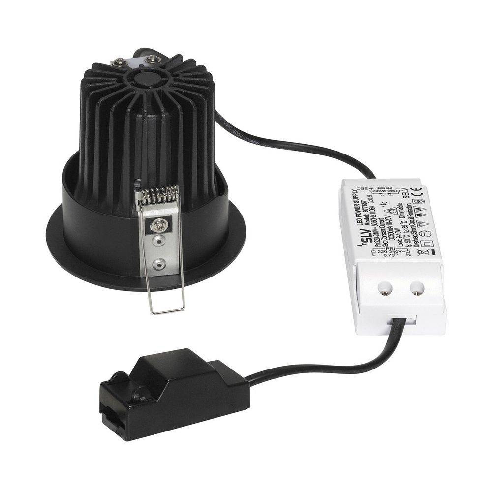 S.Luce SLV H-Light Reflector Schwarz 12W 20° 2700K inkl. Treiber & Clipfeder Räumungsverkauf