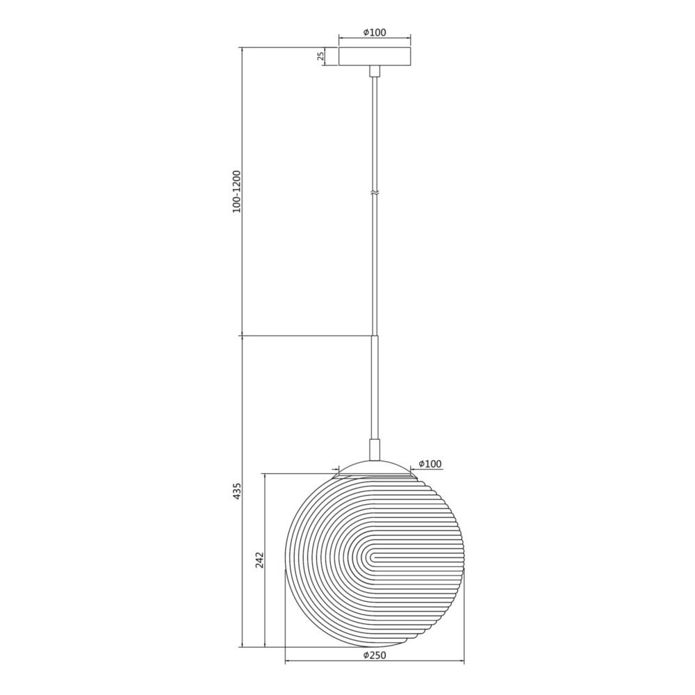 S.Luce Maytoni Lumina Pendelleuchte Ø 25cm Bis zu 50% Rabatt