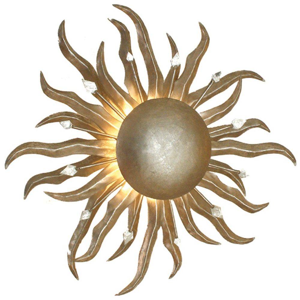 S.Luce Wandleuchte Sonne Piccola Eisen Silber Bis zu 55% Rabatt
