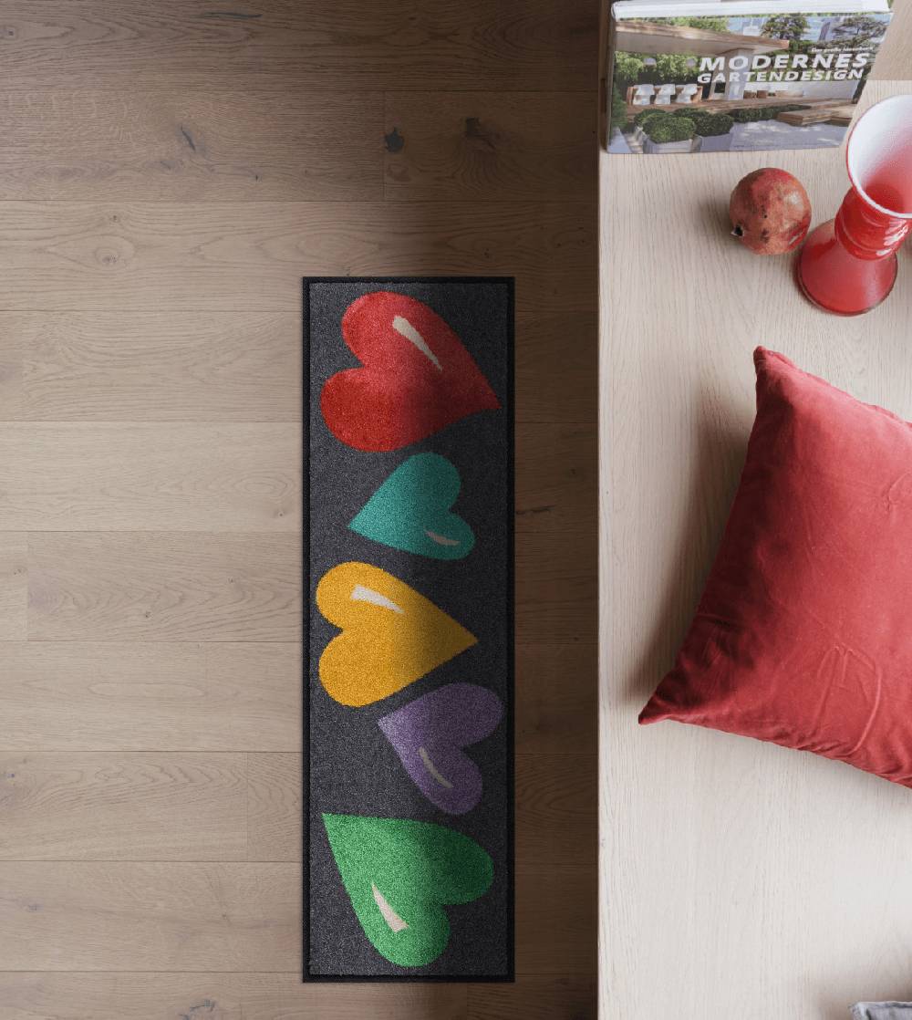 Salonloewe Big Hearts Colourful Fußmatte Valentinstagsangebot