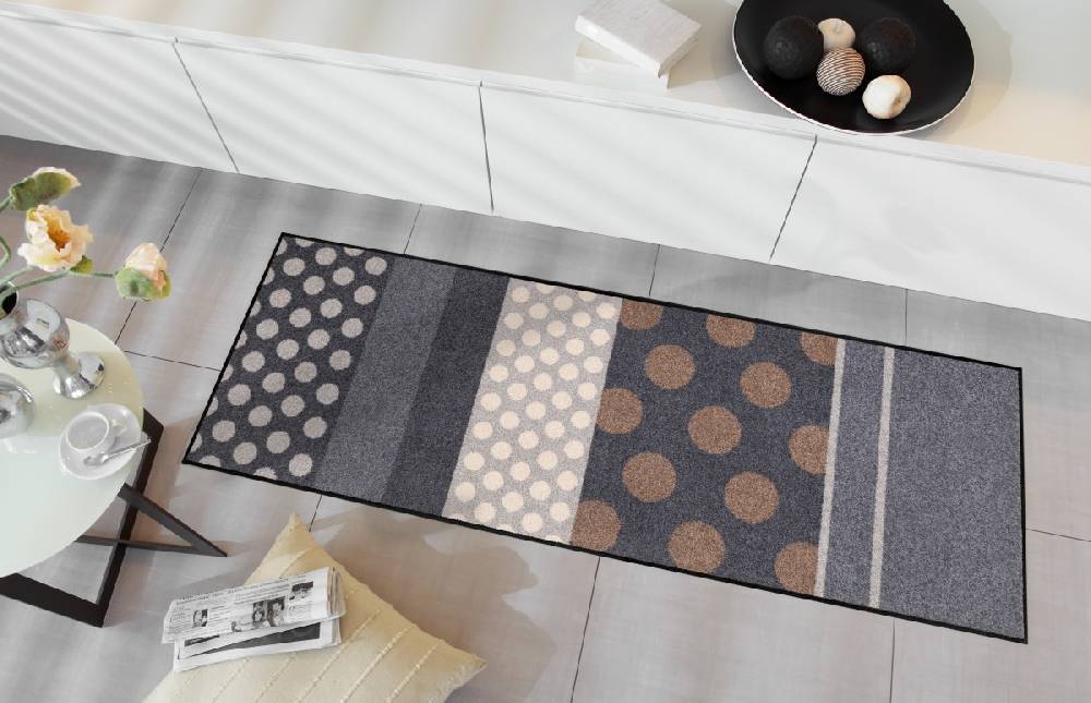 Salonloewe Glamour Dots grau Fußmatte Discount Store für neue Produkte