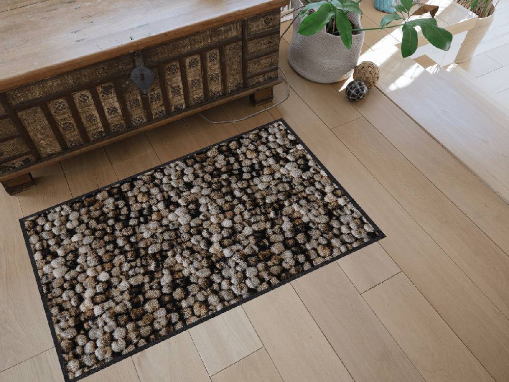 Salonloewe Marbel Dots taupe Fußmatte Super Rabatt