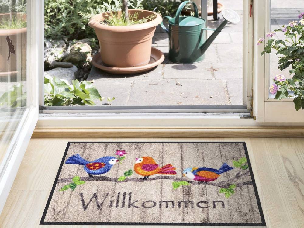 Salonloewe Birds Wood Fußmatte Blitzangebot