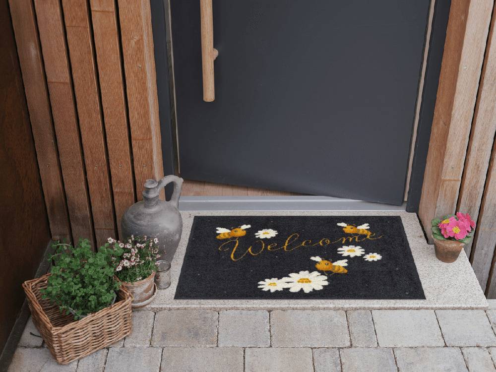Salonloewe Welcome Bees Fußmatte Nur noch ein Tag übrig