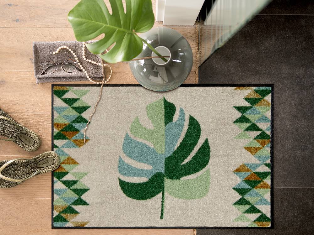 Salonloewe Wild Monstera green Fußmatte 50% Rabatt mit kostenlosem Versand