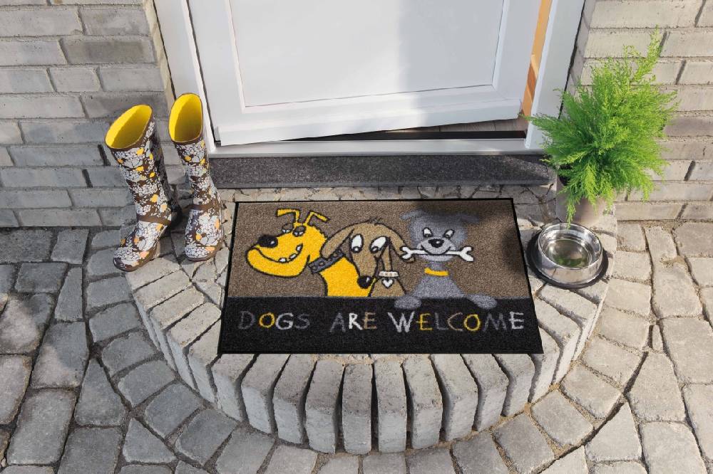 Salonloewe Dogs Are Welcome Fußmatte zollfrei