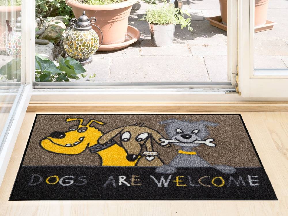 Salonloewe Dogs Are Welcome Fußmatte zollfrei