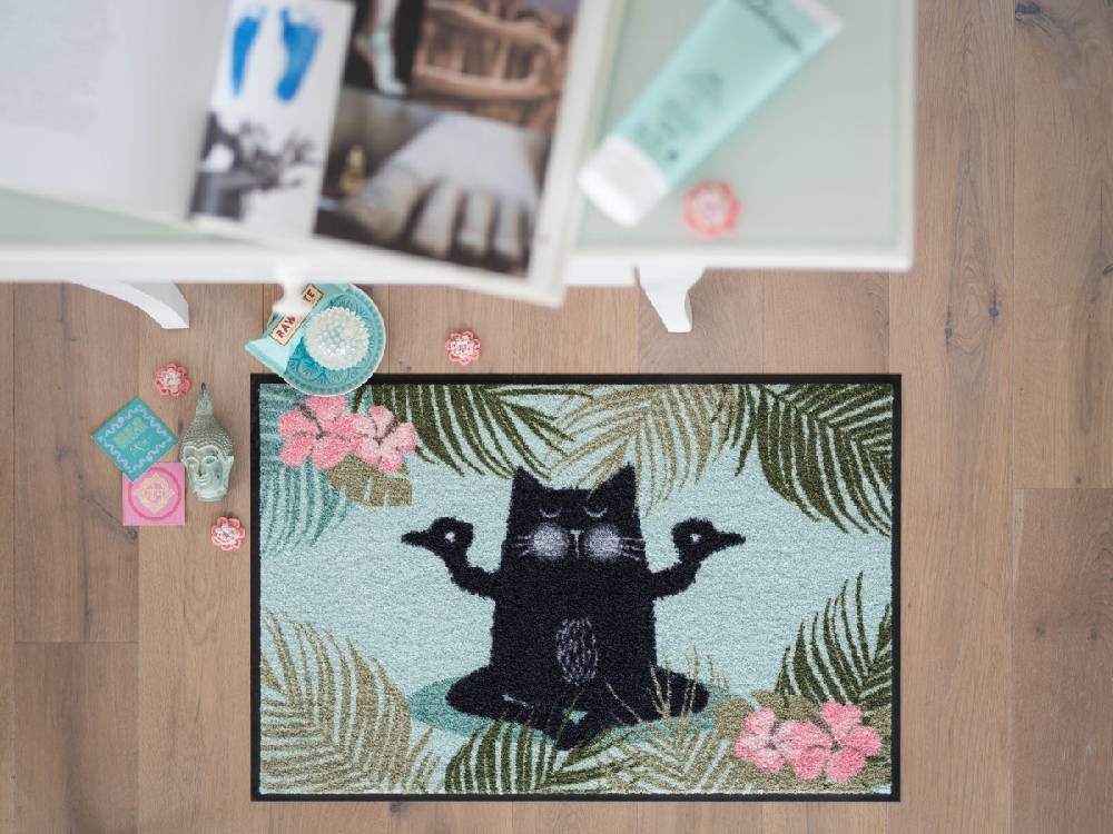 Salonloewe Yoga Katze Fußmatte 2025