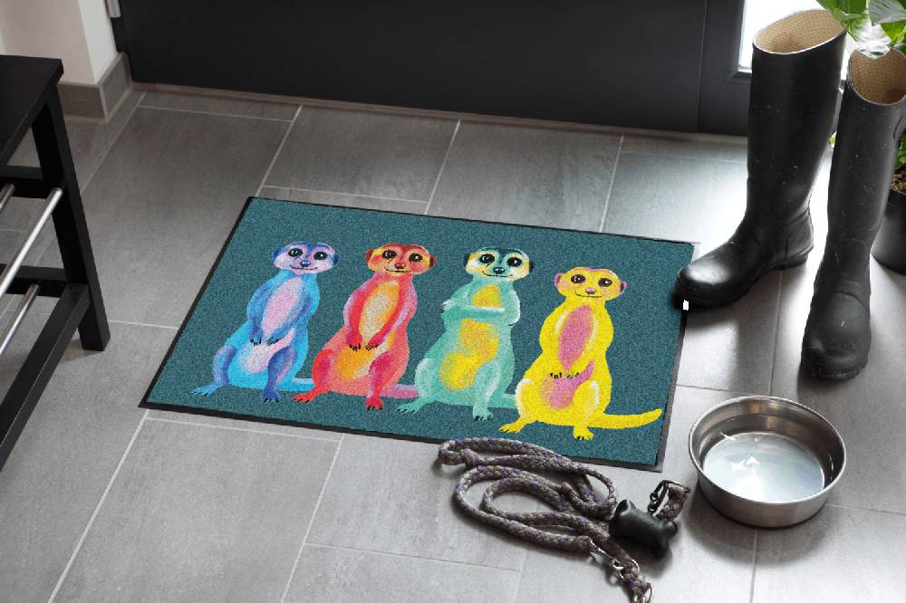 Salonloewe Rainbow Meerkats Fußmatte Meist gekauft