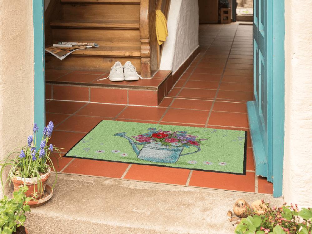 Salonloewe Floral Can green Fußmatte Neuheiten