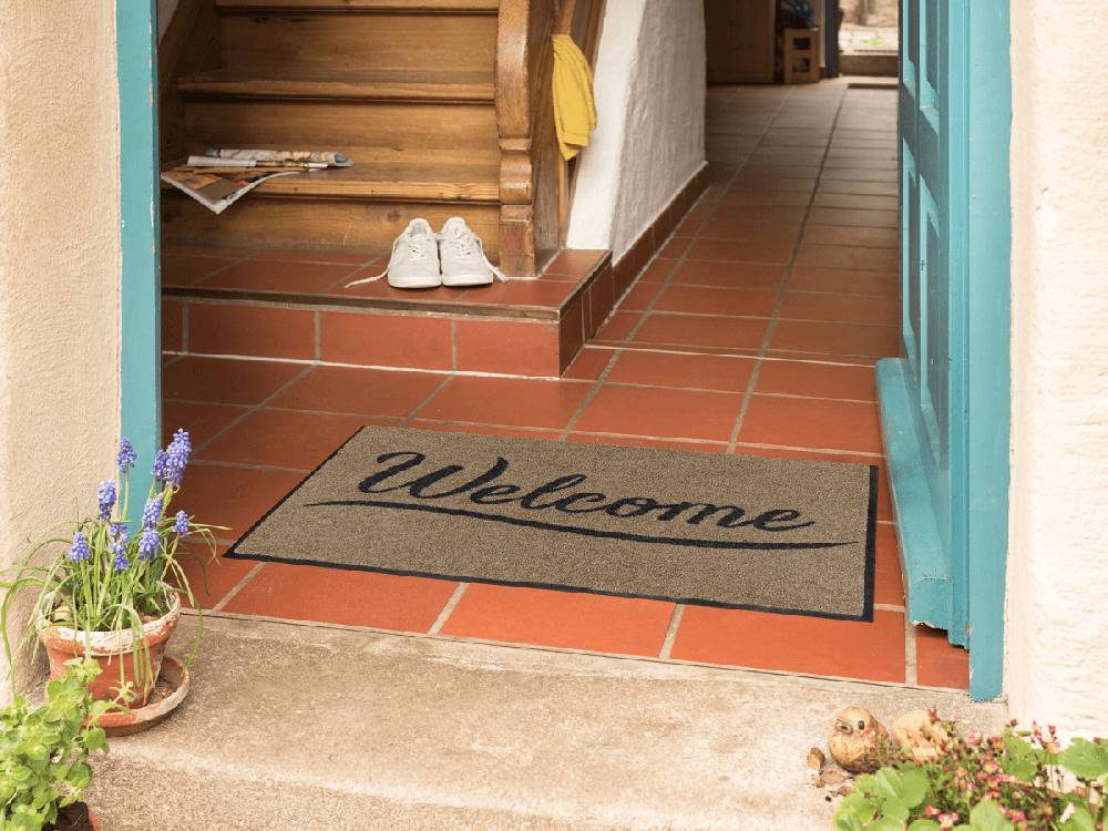 Salonloewe Simply Welcome taupe Fußmatte JETZT KAUFEN