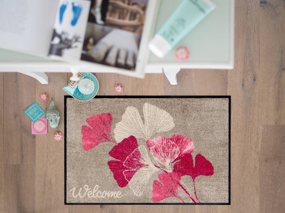Salonloewe Ginko Welcome rose Fußmatte Zeitbegrenzte Promotion