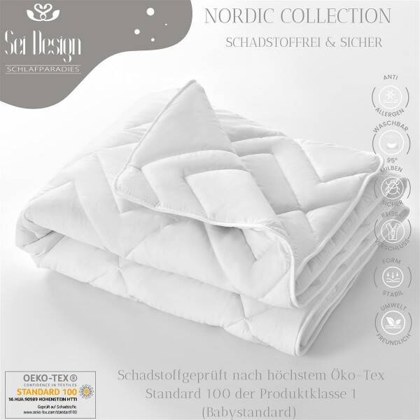 Sei Design Bettdecke NORDIC COLLECTION 200x220 - Ganzjahresdecke Weihnachtsangebot