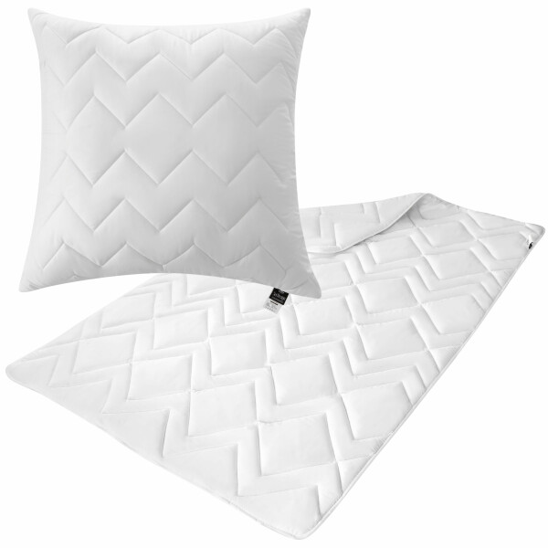 Sei Design Bettset NORDIC COLLECTION Bettdecke Sommer 200x220 + 2 Kopfkissen 80x80 Heißer Verkauf