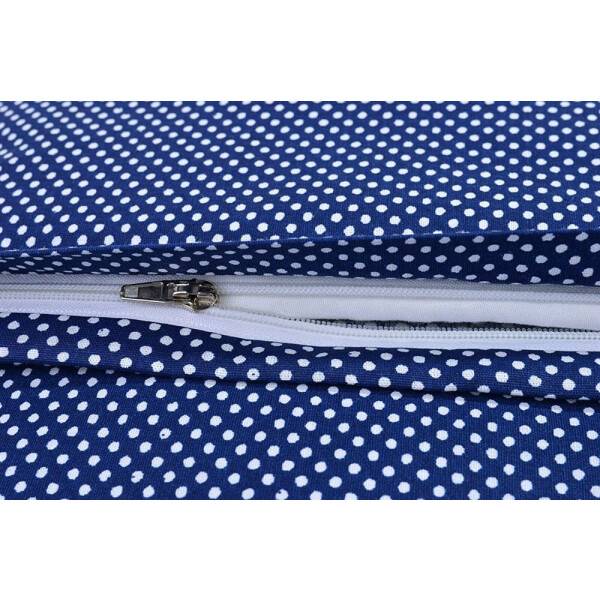 Sei Design 2 Tlg. Babybettwäsche, Pünktchen jeanzblau Riesige Ersparnisse