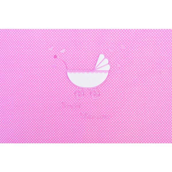 Sei Design 2 Tlg. Babybettwäsche, Pünktchen Rosa VIP-Rabatte